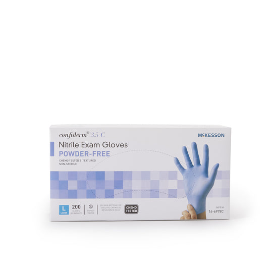 GLOVE, EXAM NTRL LG N/S CHEMO 3.5C (200/BX)