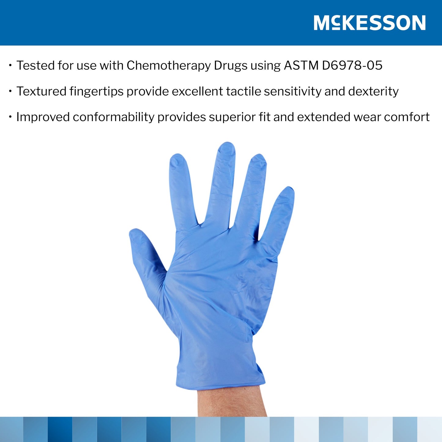 GLOVE, EXAM NTRL LARGE N/S CHEMO 3.5C (200/BX)