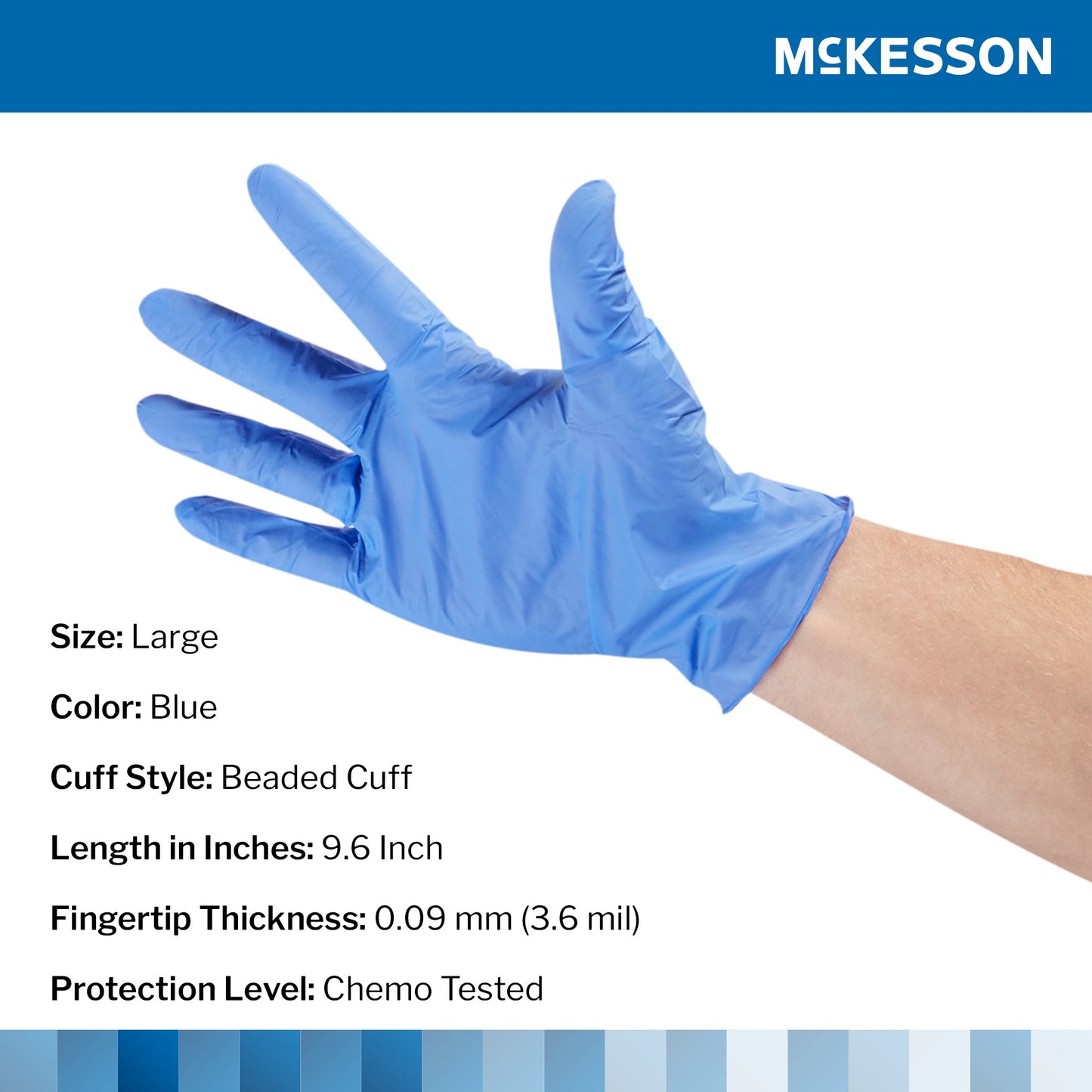 GLOVE, EXAM NTRL LARGE N/S CHEMO 3.5C (200/BX)