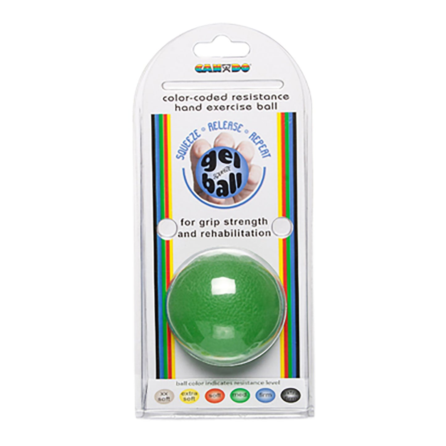 Squeeze Ball CanDo® Green Standard Size Medium Resistance