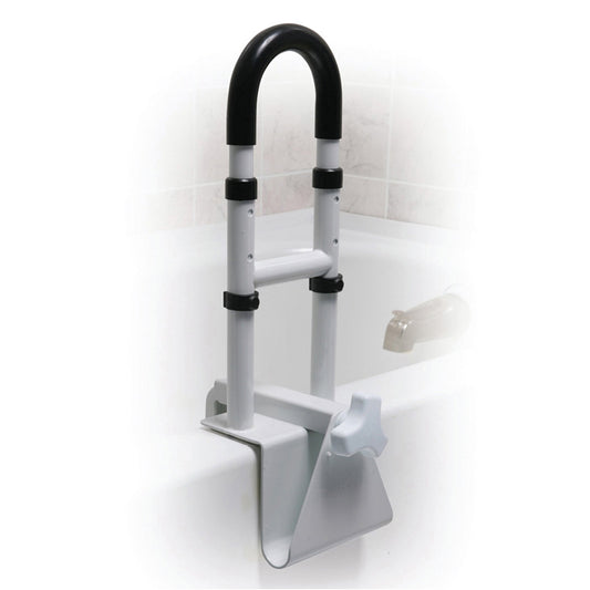 RAIL, TUB CLAMP-ON ADJ HT WHT