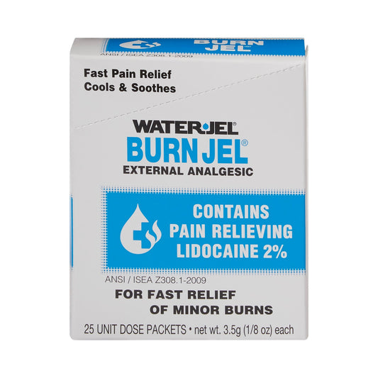 GEL, BURN WATERJEL 1/8 OZ PKT (25/BX 24BX/CS)