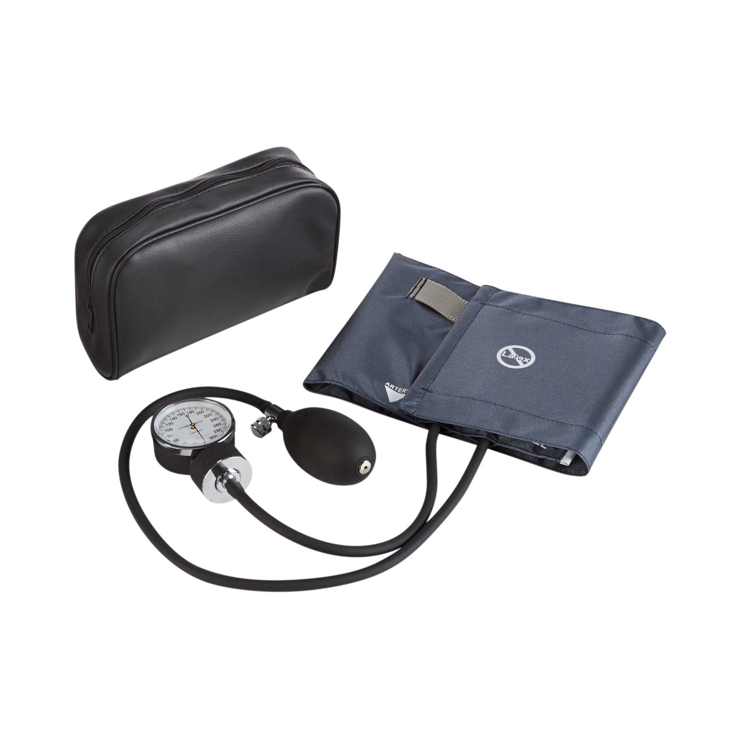 SPHYGMOMANOMETER, ANEROID STD CUFF LF NVY ADLT