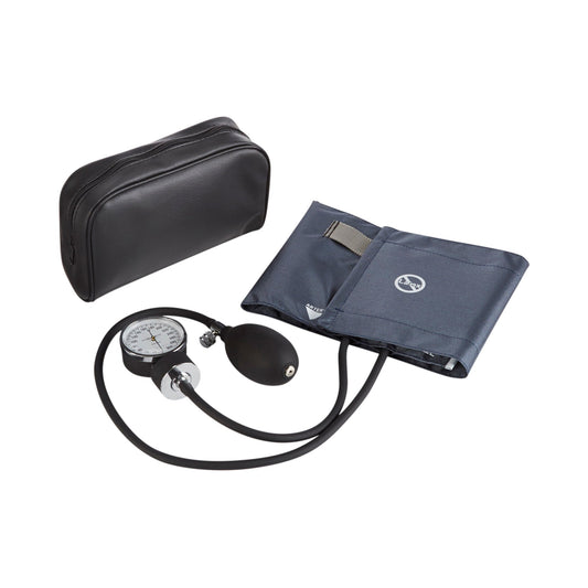 SPHYGMOMANOMETER, ANEROID STD CUFF LF NVY ADLT