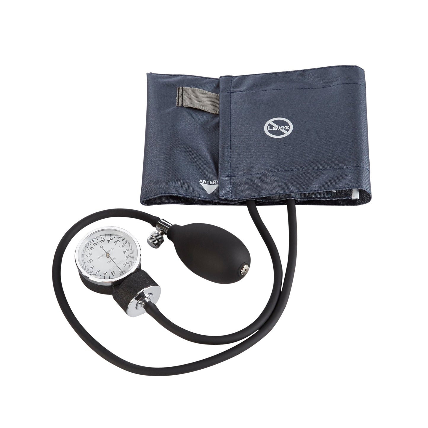 SPHYGMOMANOMETER, ANEROID STD CUFF LF NVY ADLT