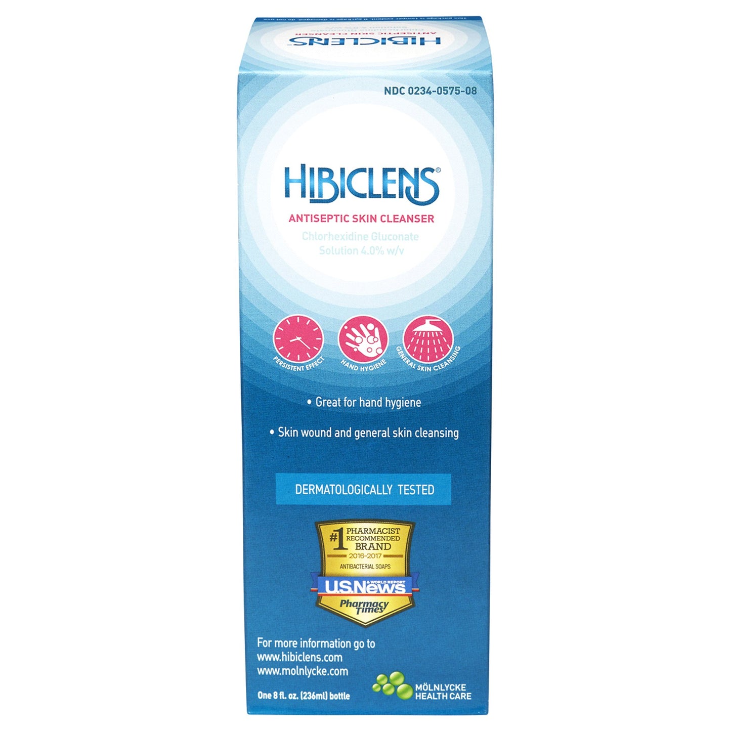 CLEANSER, HIBICLENS 4% CHG SCRUB 8OZ