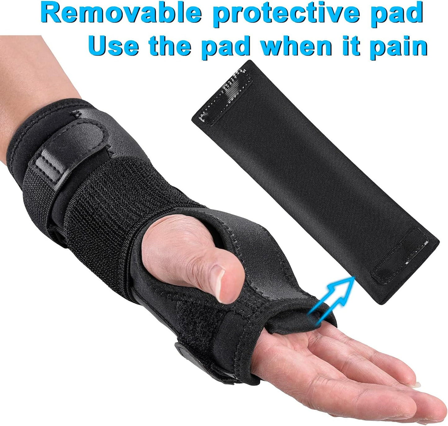 Wrist Splint – Adjustable Compression Brace for Carpal Tunnel, Arthritis, Tendonitis & Sprains SMALL (Left & Right Hand)