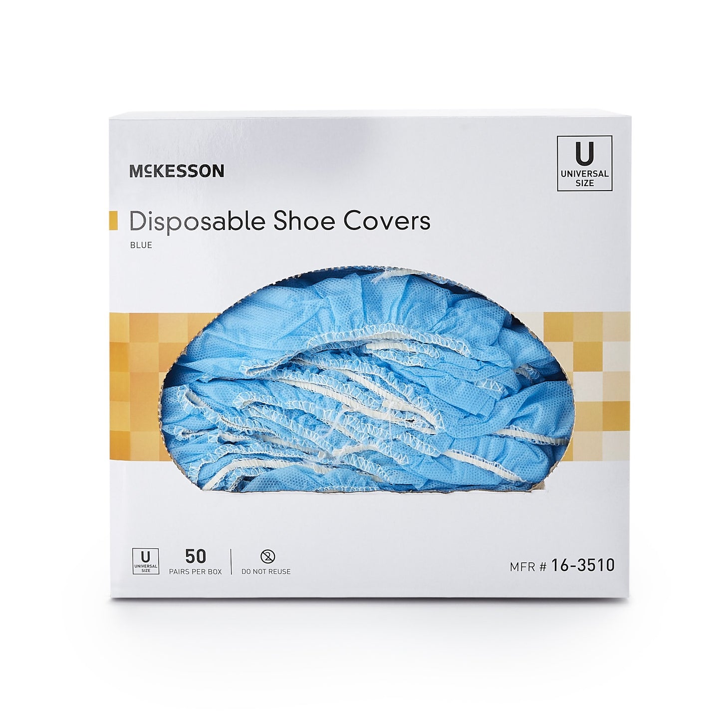 Shoe Cover McKesson One Size Fits Most Shoe High Nonskid Sole Blue NonSterile