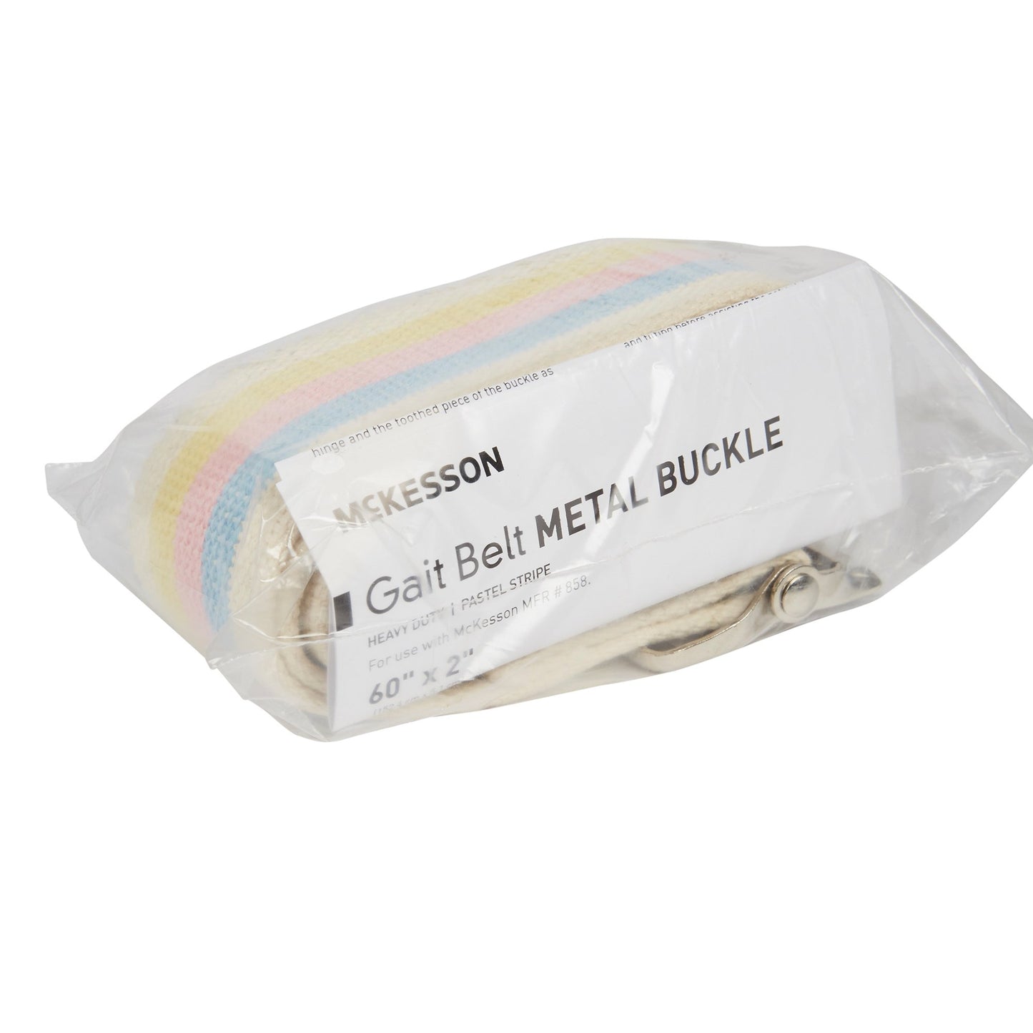 BELT, GAIT HVY DUTY W/METAL BUCKLE PASTEL