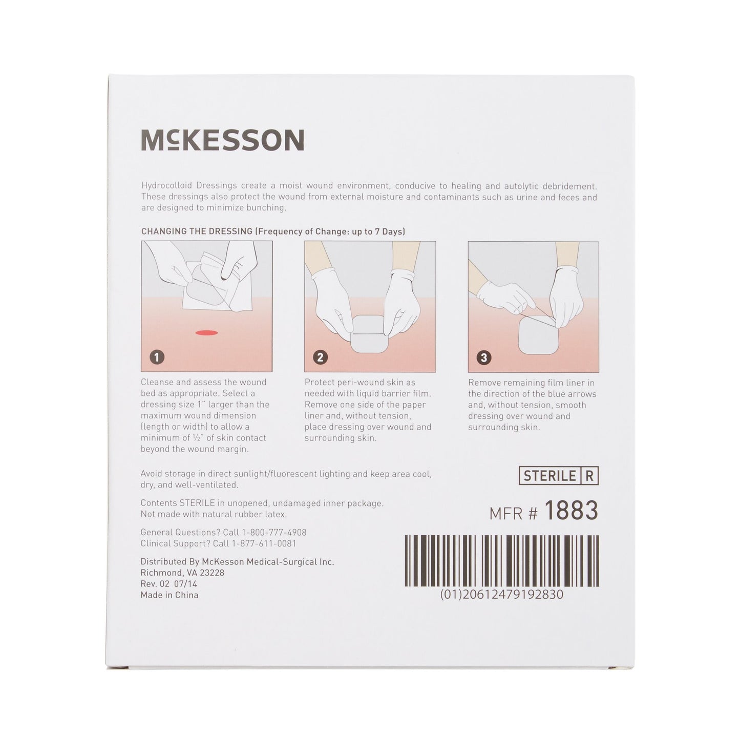 DRESSING, HYDROCOLLOID THIN STR 4"X4" (10/BX)