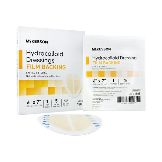 DRESSING, HYDROCOLLOID FILM-BCK STR SACRAL 6X7 (5/BOX)