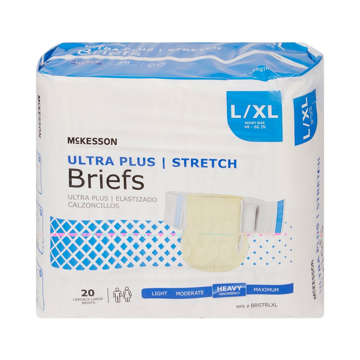 BRIEF, TAB CLSR ULTRA PLUS LG/XL 48-66 (20/BG)