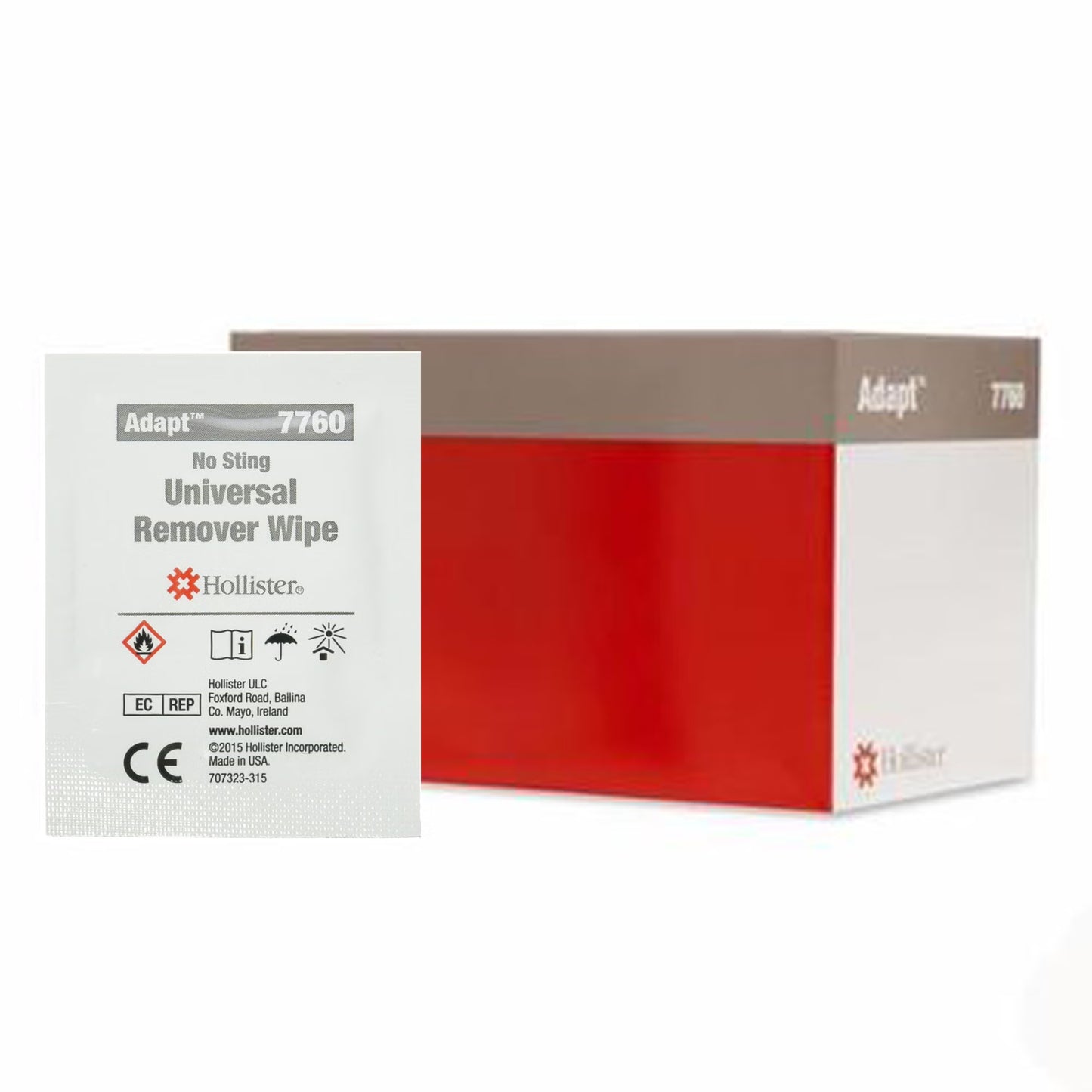 Adhesive Remover Adapt™ Wipe 50 per Box Alcohol Free