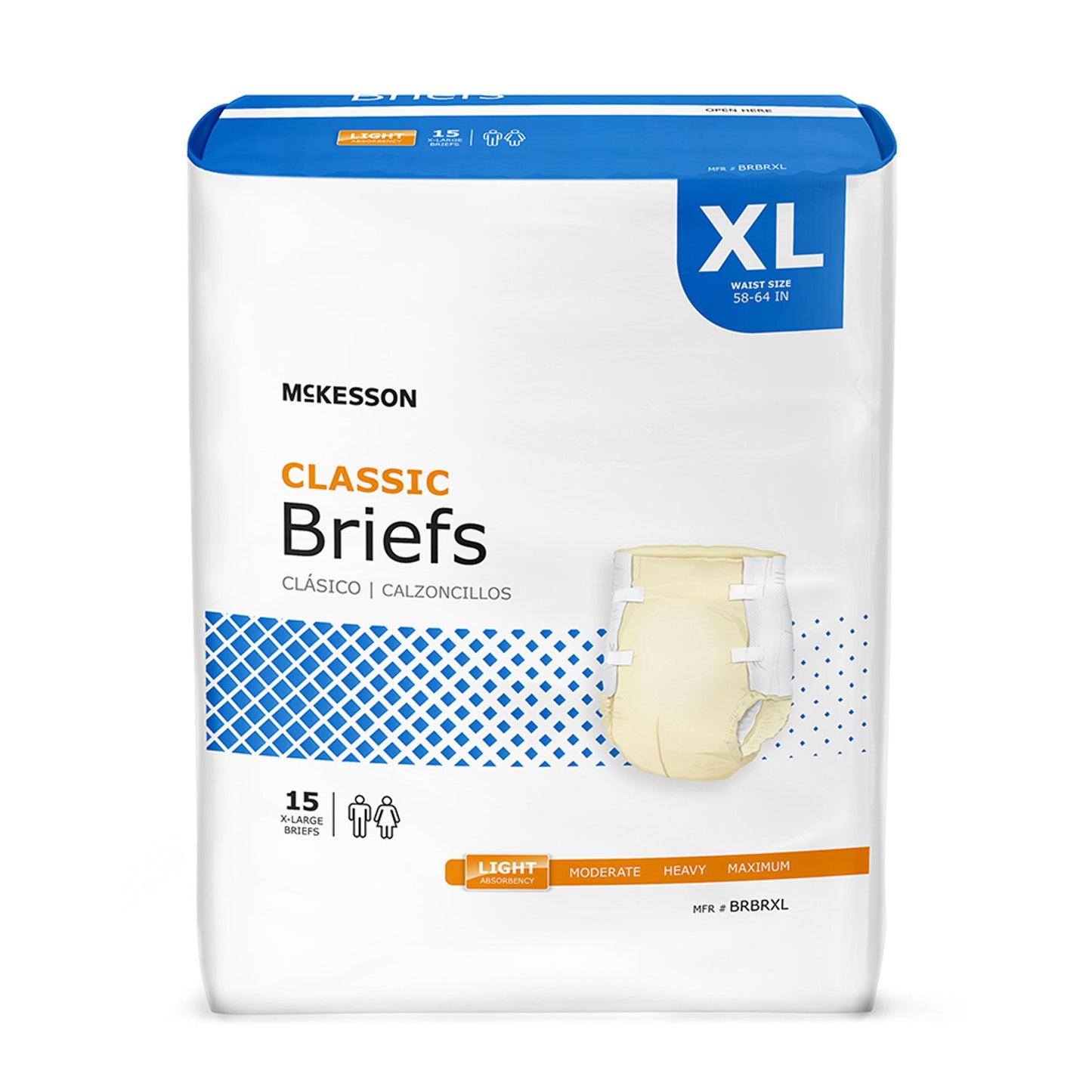 BRIEF, TAB CLSR CLASSIC XLG 59-64 (15/BG)