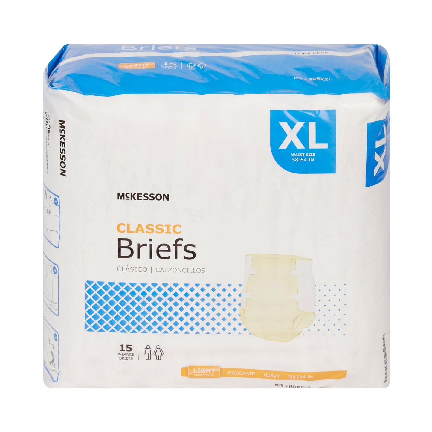 BRIEF, TAB CLSR CLASSIC XLG 59-64 (15/BG)