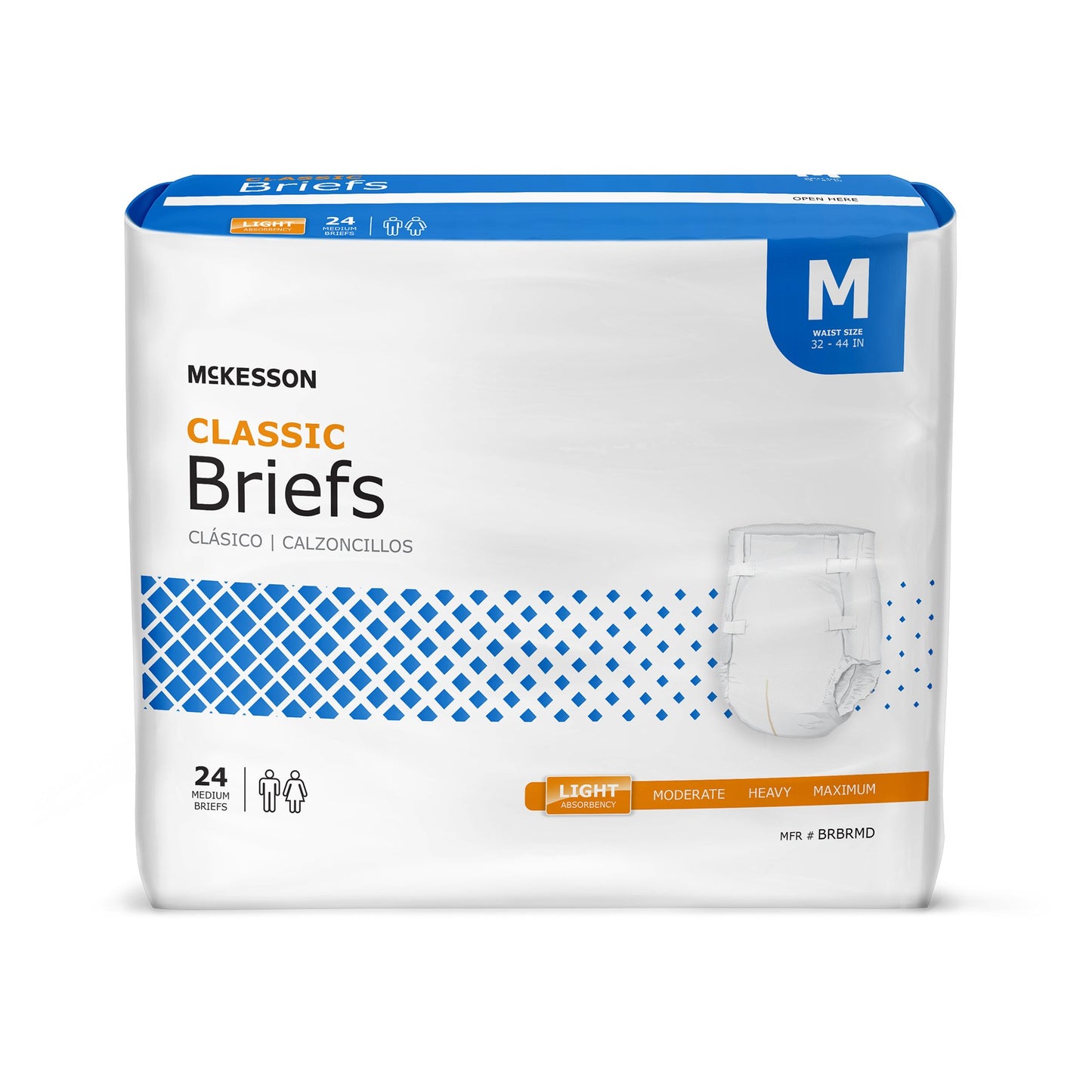 BRIEF, TAB CLSR CLASSIC MED 32-44 (24/BG)