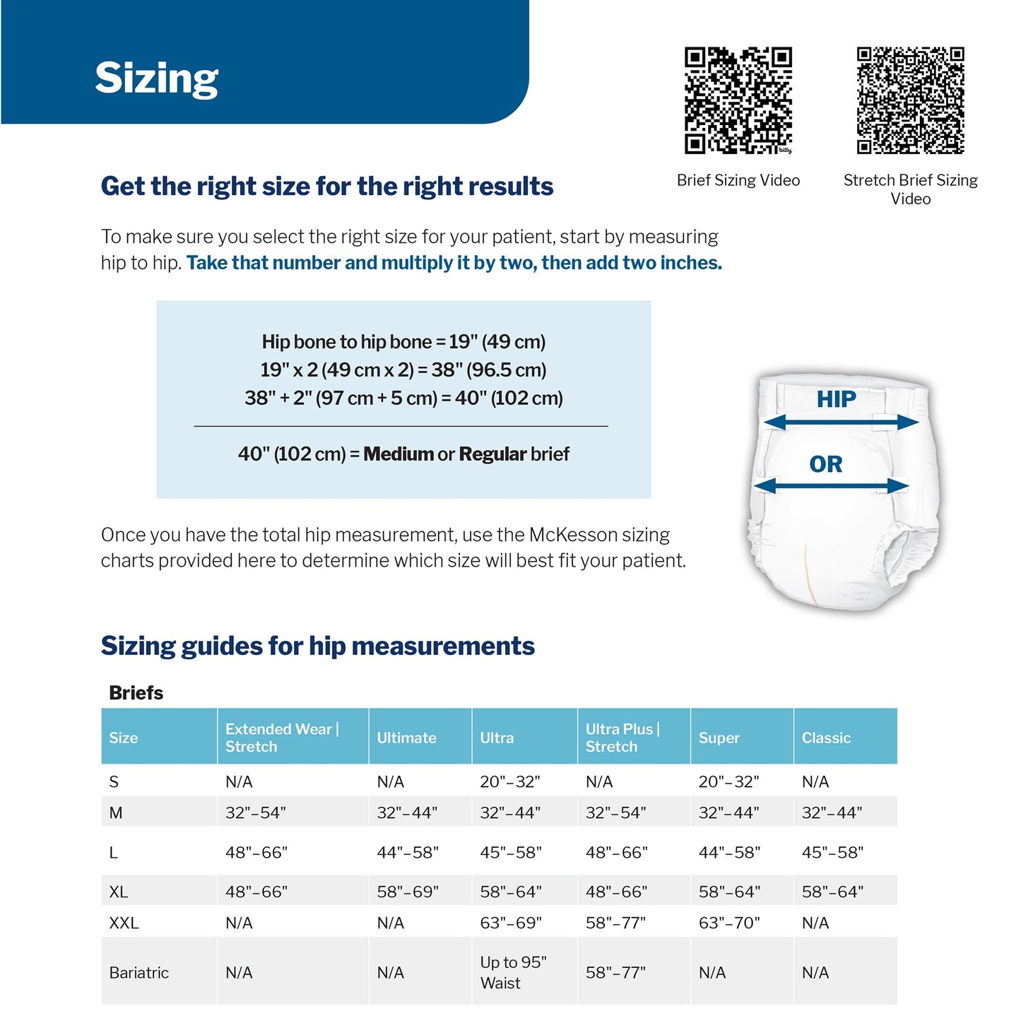 BRIEF, TAB CLSR CLASSIC MED 32-44 (24/BG)