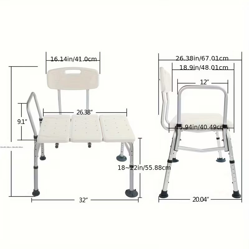 Three Piece Transfer Tub Bench