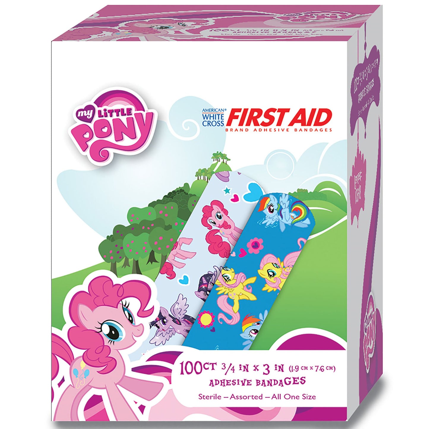 BANDAGE, ADHSV MY LITTLE PONY 3/4X3" (100 BAND-AIDS)