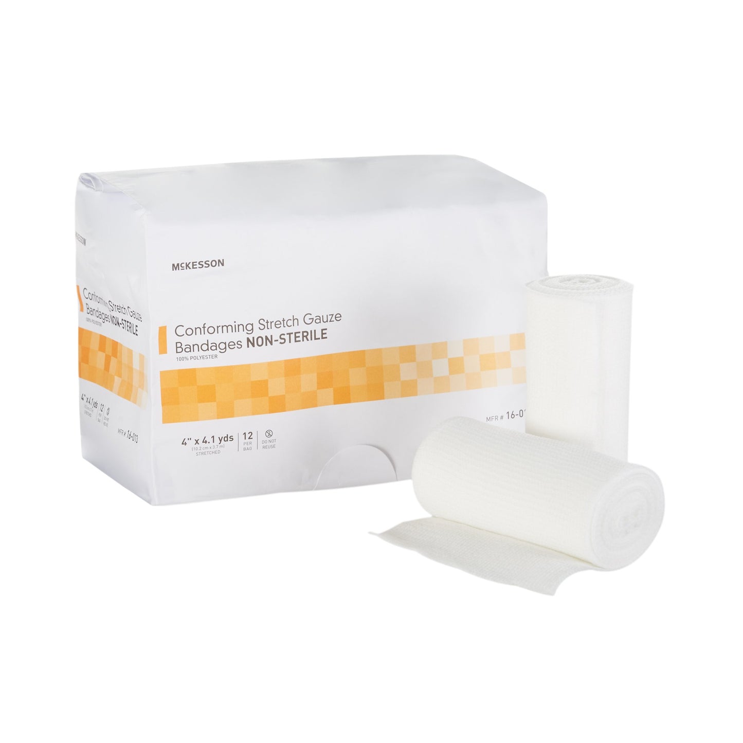 Conforming Bandage McKesson 4 Inch X 4-1/10 Yard NonSterile 12 per Pack