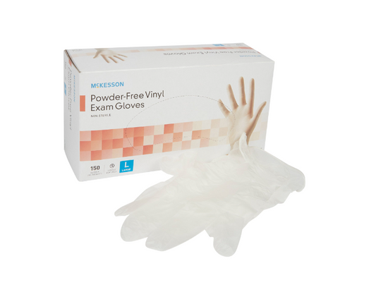 GLOVE, EXAM VNYL LG N/S (150/BX)
