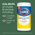 Clorox Disinfecting and Cleaning Wipes, Crisp Lemon and Fresh Scent, 75 Count Each, 3 Pack