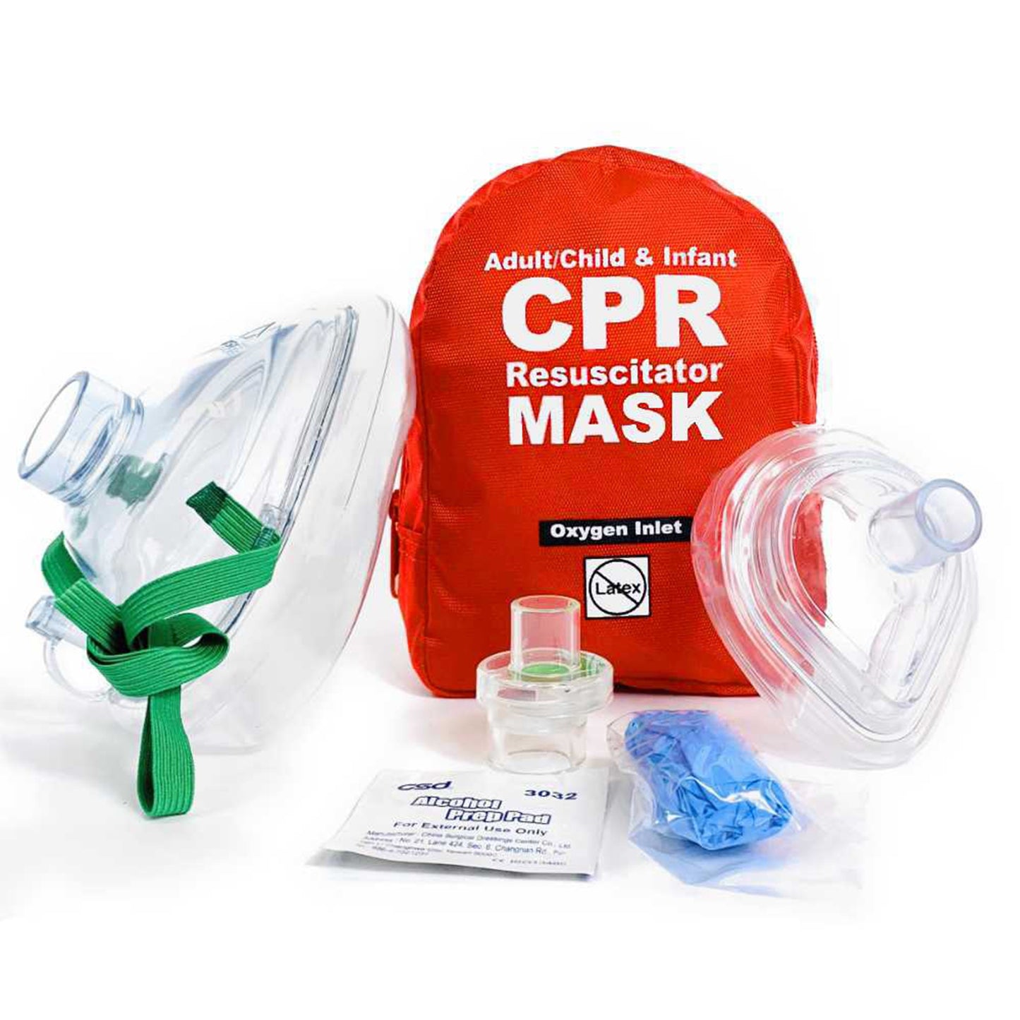 ADULT/CHILD/INF CPR MASK W/CS