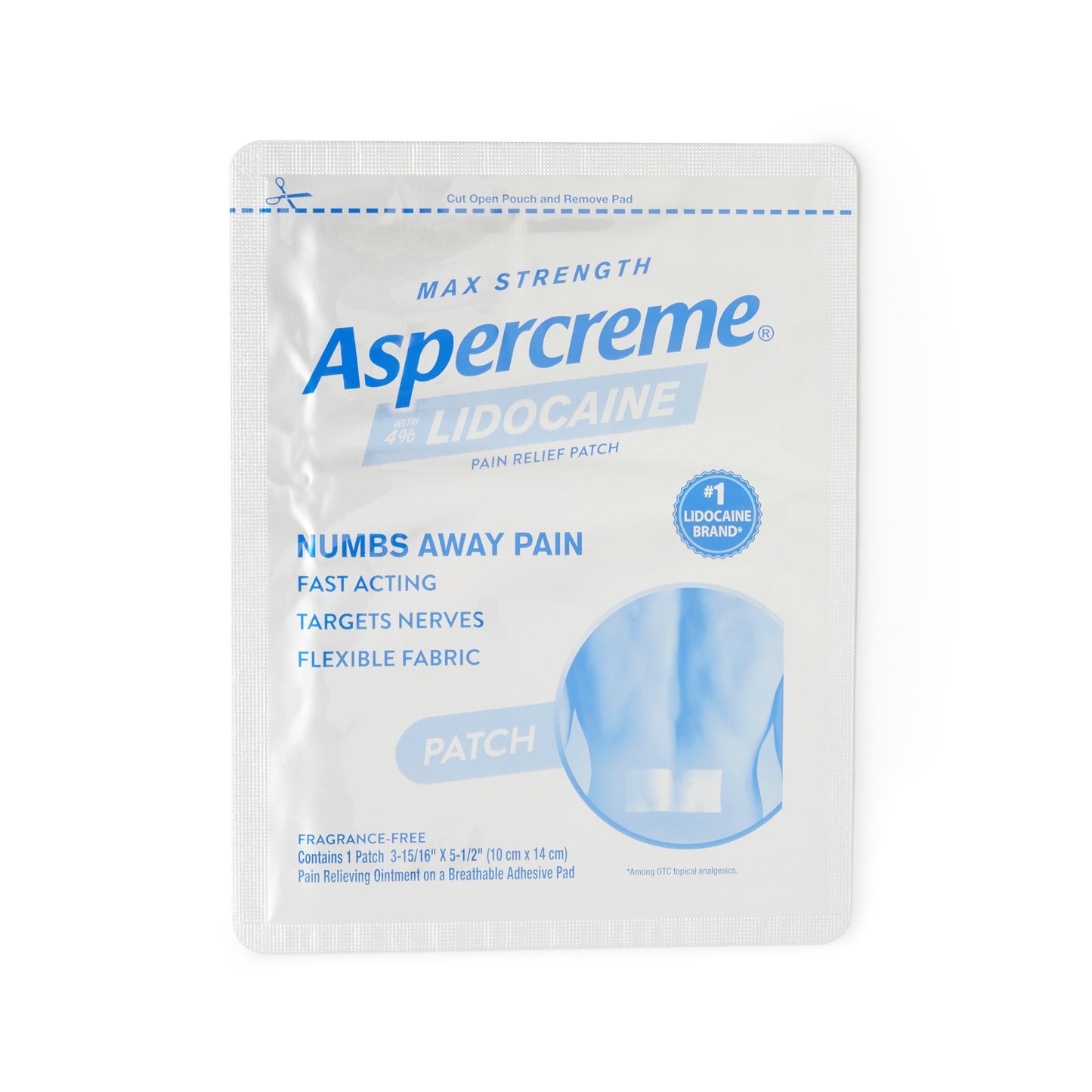 Topical Pain Relief Aspercreme® 4% Strength Lidocaine Patch 5 per Box