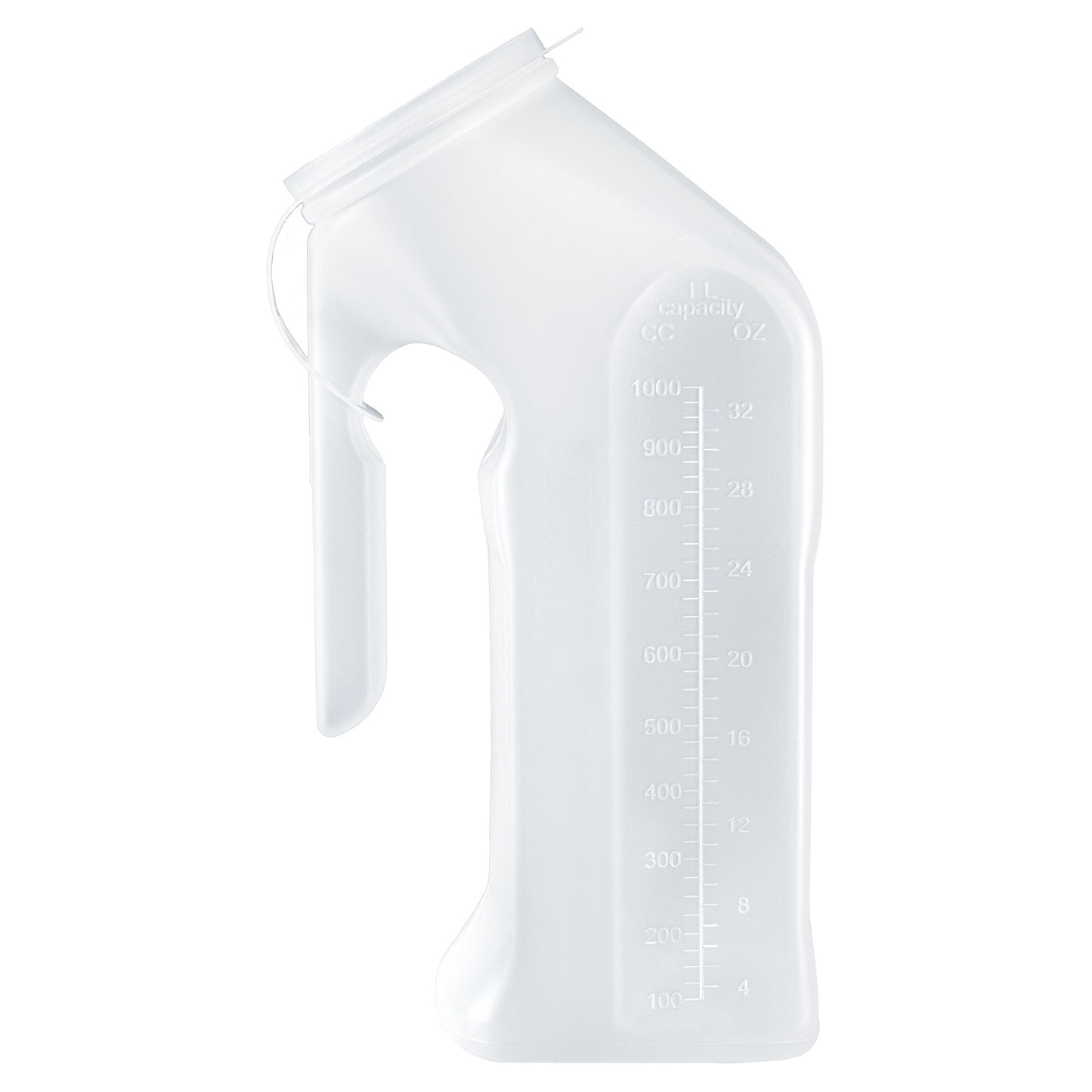 Male Urinal McKesson 1 Quart / 1000 mL With Closure Single Patient Use