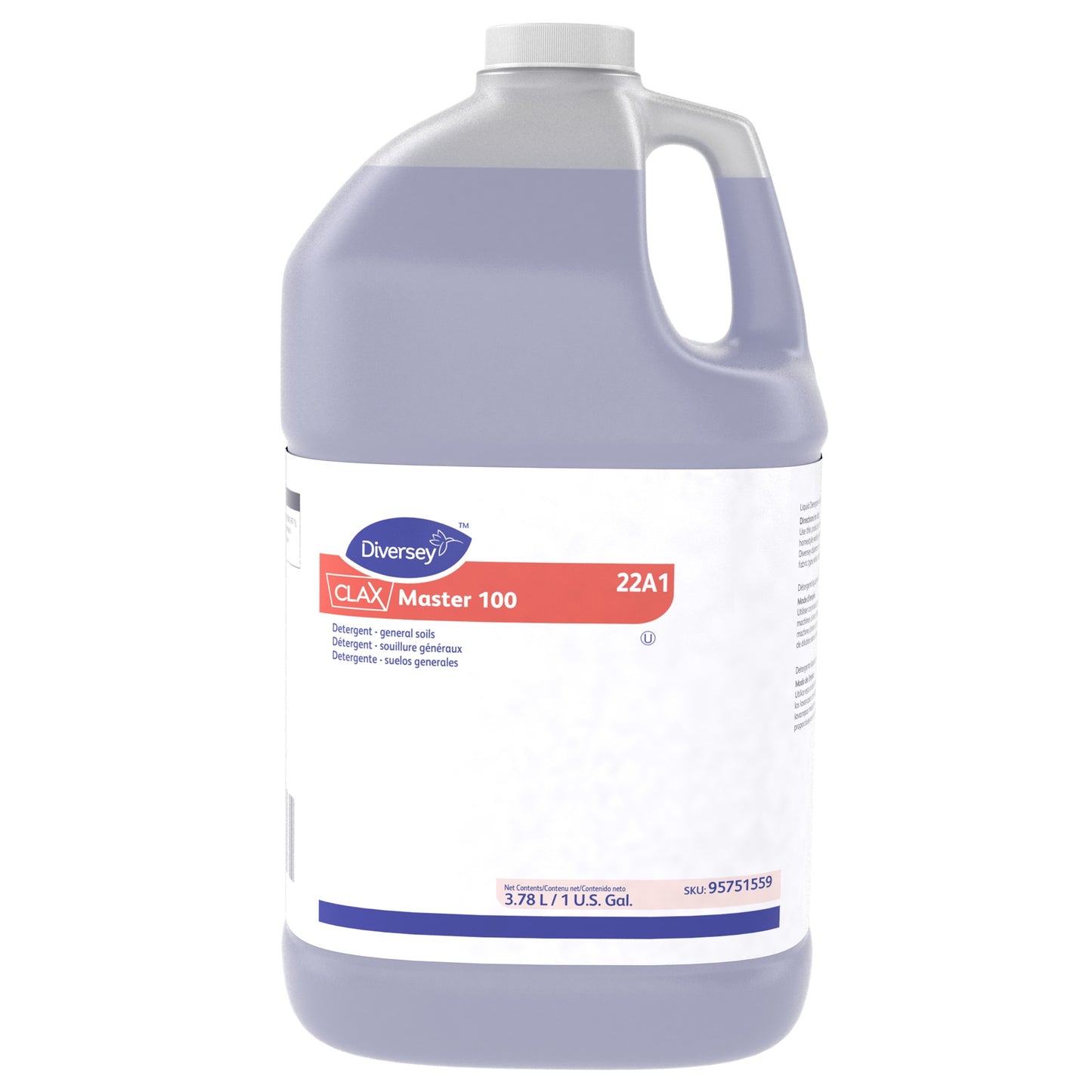 Laundry Detergent Diversey™ Clax® Master 100 1 gal. Jug Liquid Unscented