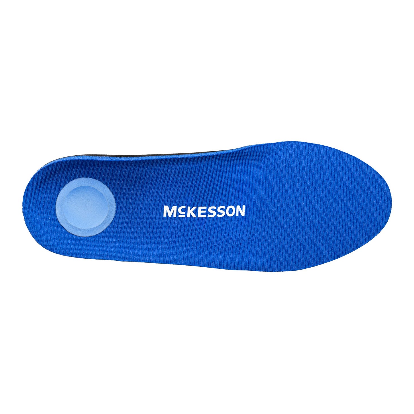 Orthotic Insole McKesson Full Length EVA / Polyester / Polypropylene / Poron® Women 6.5 to 8.5 / Men 5 to 6 Black / Blue