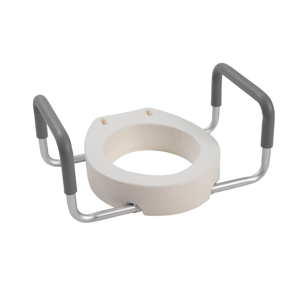 Premium Raised Toilet Seat with Removable Arms