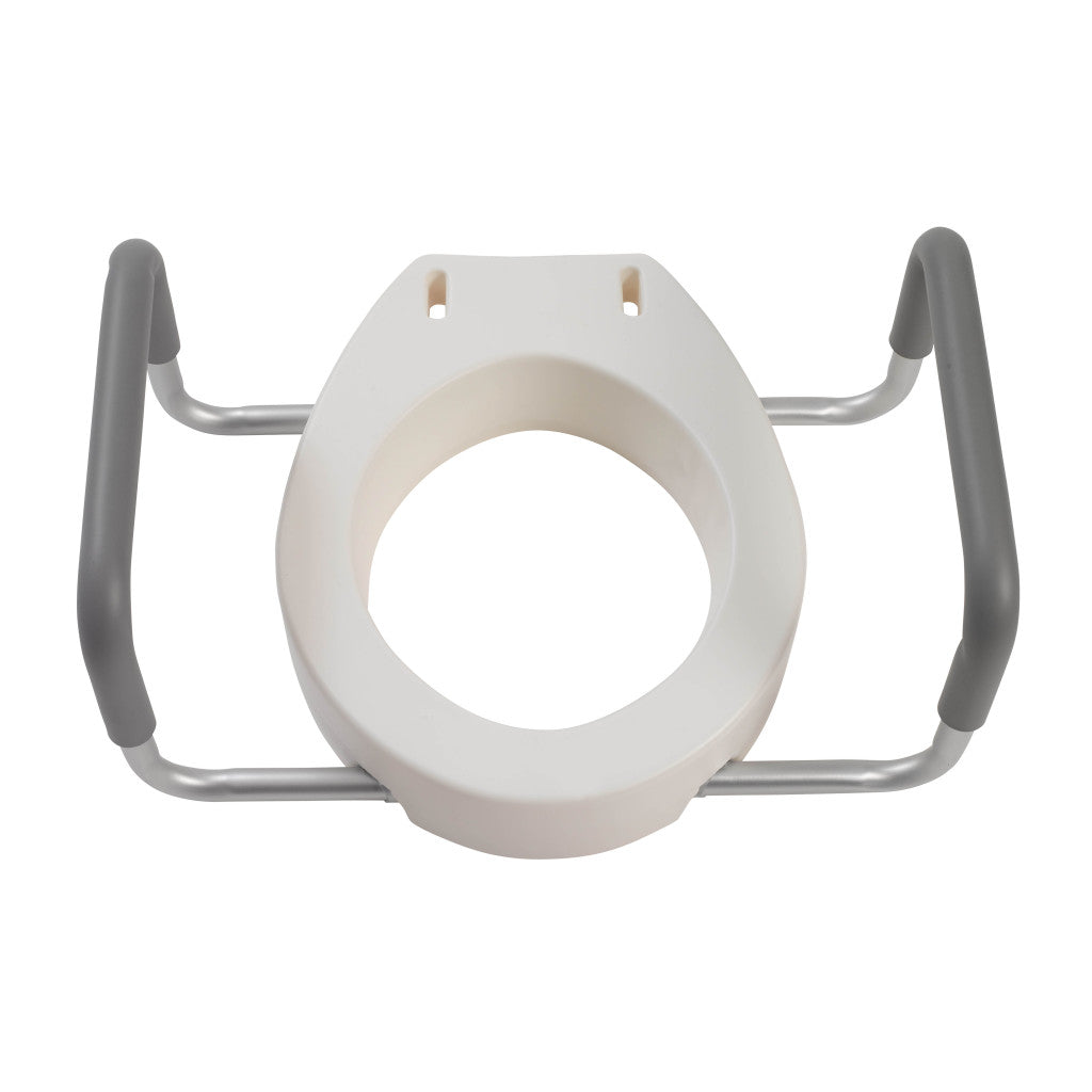 Premium Raised Toilet Seat with Removable Arms
