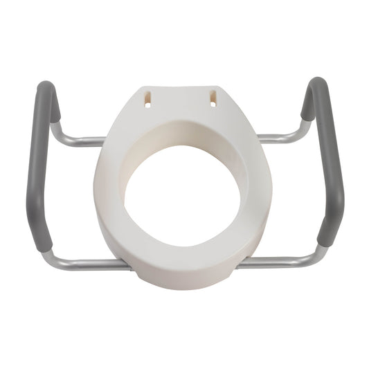 Premium Raised Toilet Seat with Removable Arms