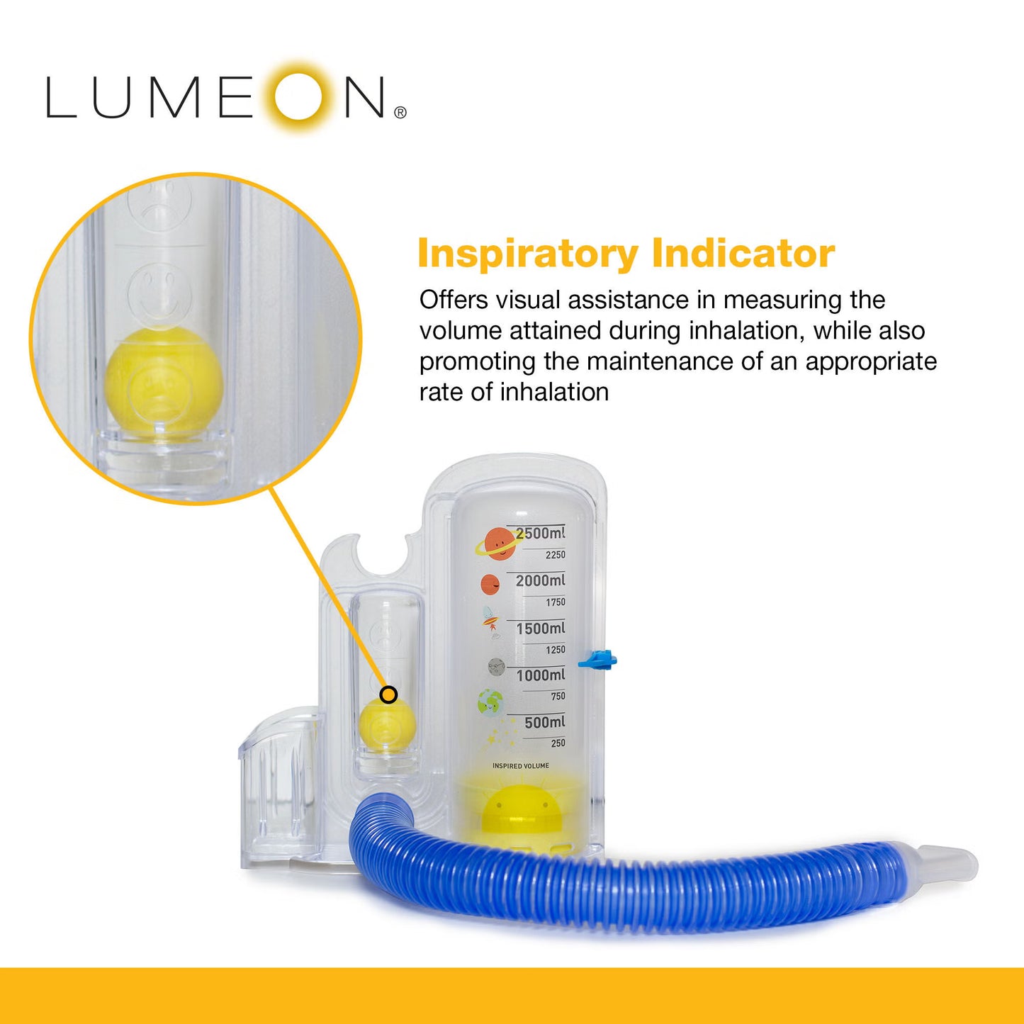 Volumetric Incentive Spirometer McKesson LUMEON™ Pediatric 2500 mL Without One Way Valve