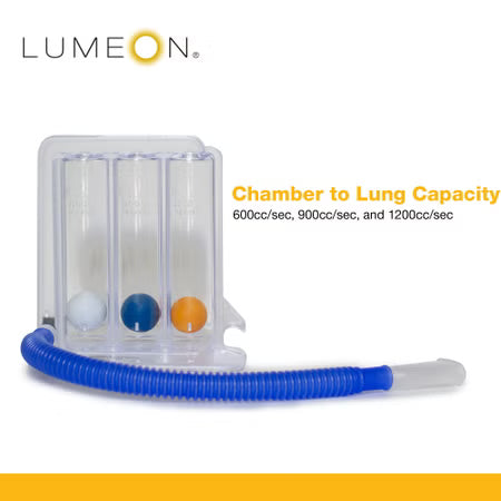 Tri Flow Rate Incentive Spirometer McKesson LUMEON™ Universal 600 to 1200 mL Without One Way Valve