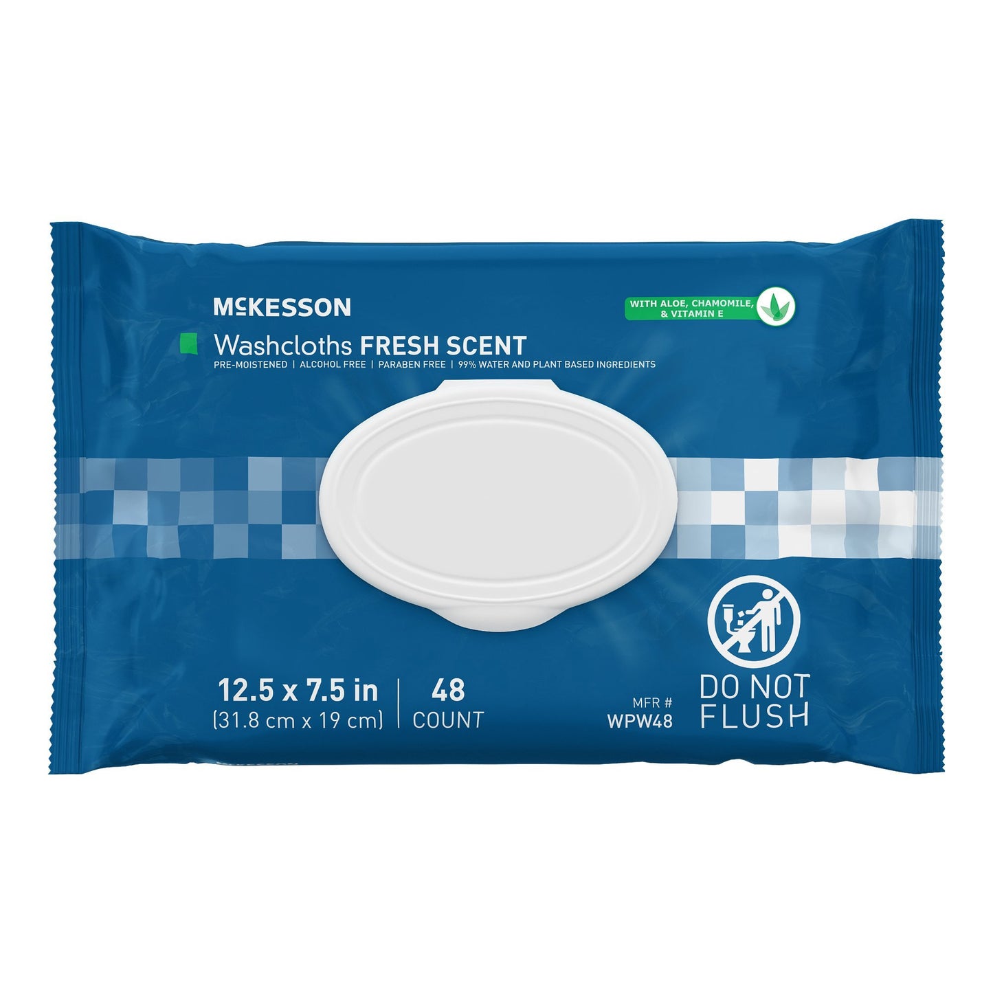 Personal Cleansing Wipe McKesson Soft Pack Scented 48 Count