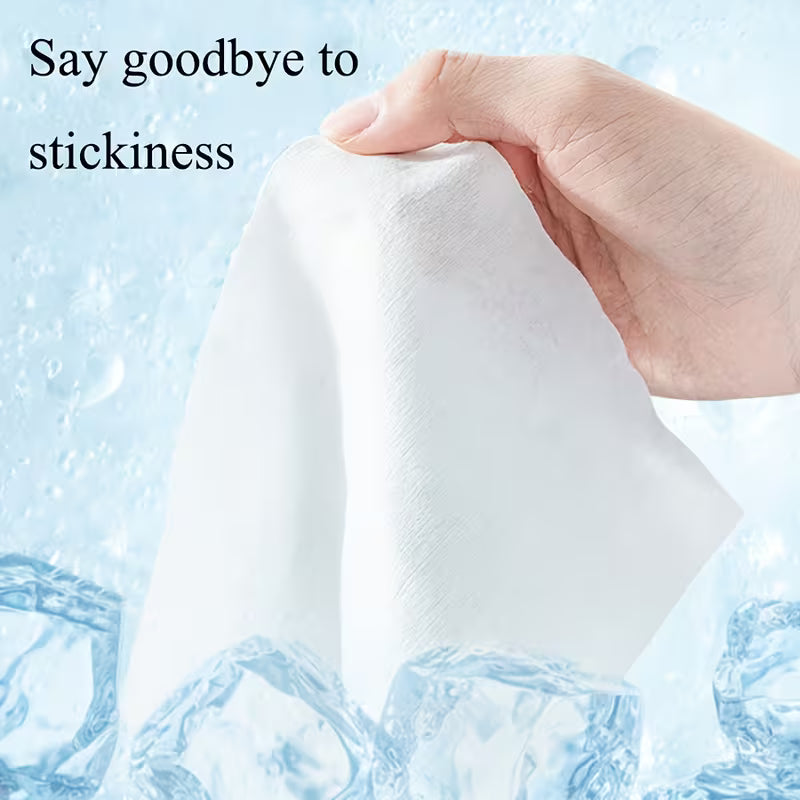 100pcs No-Rinse Bath Wipes - 11.81x11.81in Disposable Foaming Body Cleansing Cloths, Alcohol-Free & Fragrance-Free,