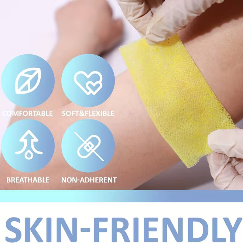 4"x4" Xeroform Petrolatum Gauze Dressing, 25 Individual Packs, Non-Adherent Wound