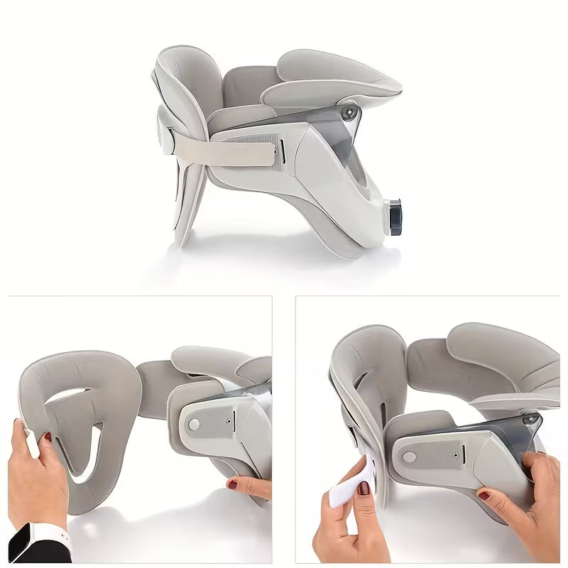 Neck Support Stretcher Designed for Comfort, Featuring Adjustable Height for Home Use to Alleviate Neck Pressure