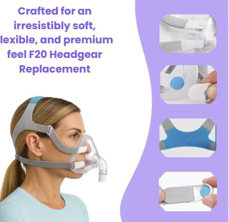 Replacement Headgear Straps Compatible with F20 Mask Assembly - Universal Fit