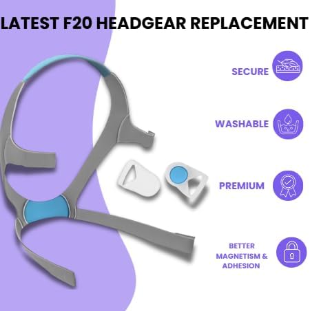 Replacement Headgear Straps Compatible with F20 Mask Assembly - Universal Fit
