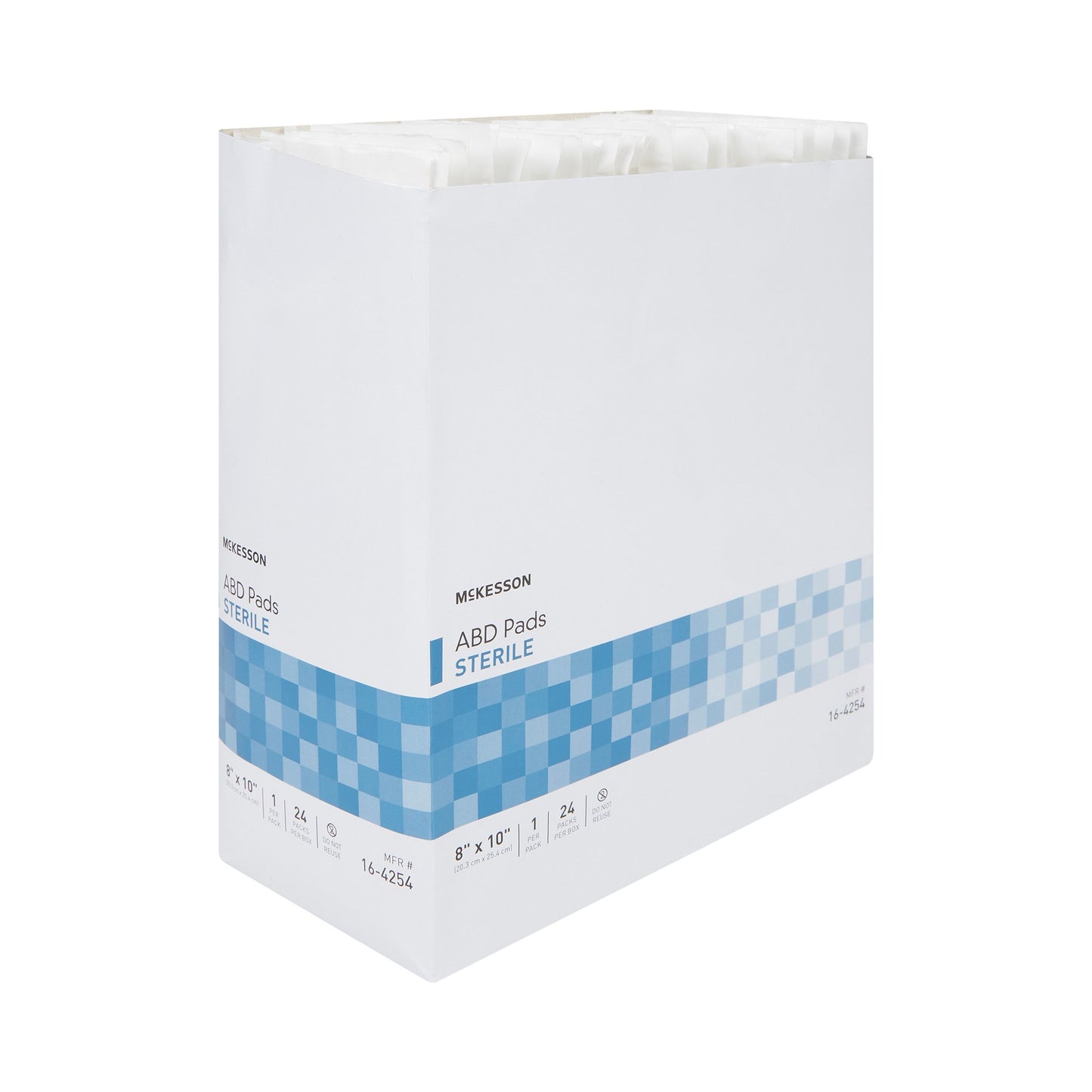 Abdominal Pad McKesson 8 X 10 Inch Sterile (24-Box)