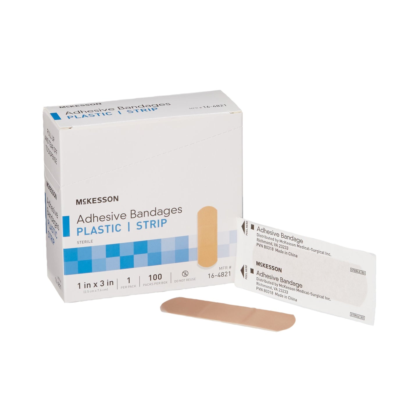 BANDAGE, ADHSV SHR STRP 1X3 (100/BX)