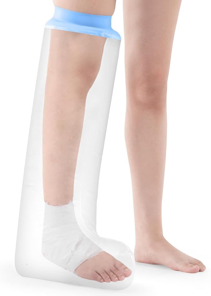 Cast Covers for Shower Leg, Waterproof Cast Cover Adult, Reusable Watertight Seal Tight Bathing Guard for Guard for Foot(Adult Half Leg)