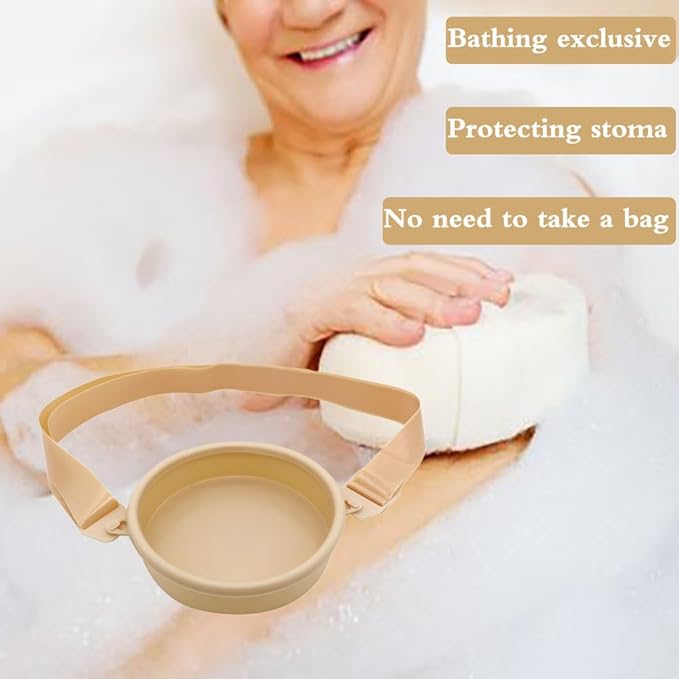 Ostomy Shower Cover Ostomy Supplies for Shower Protection of Colostomy (Skin)