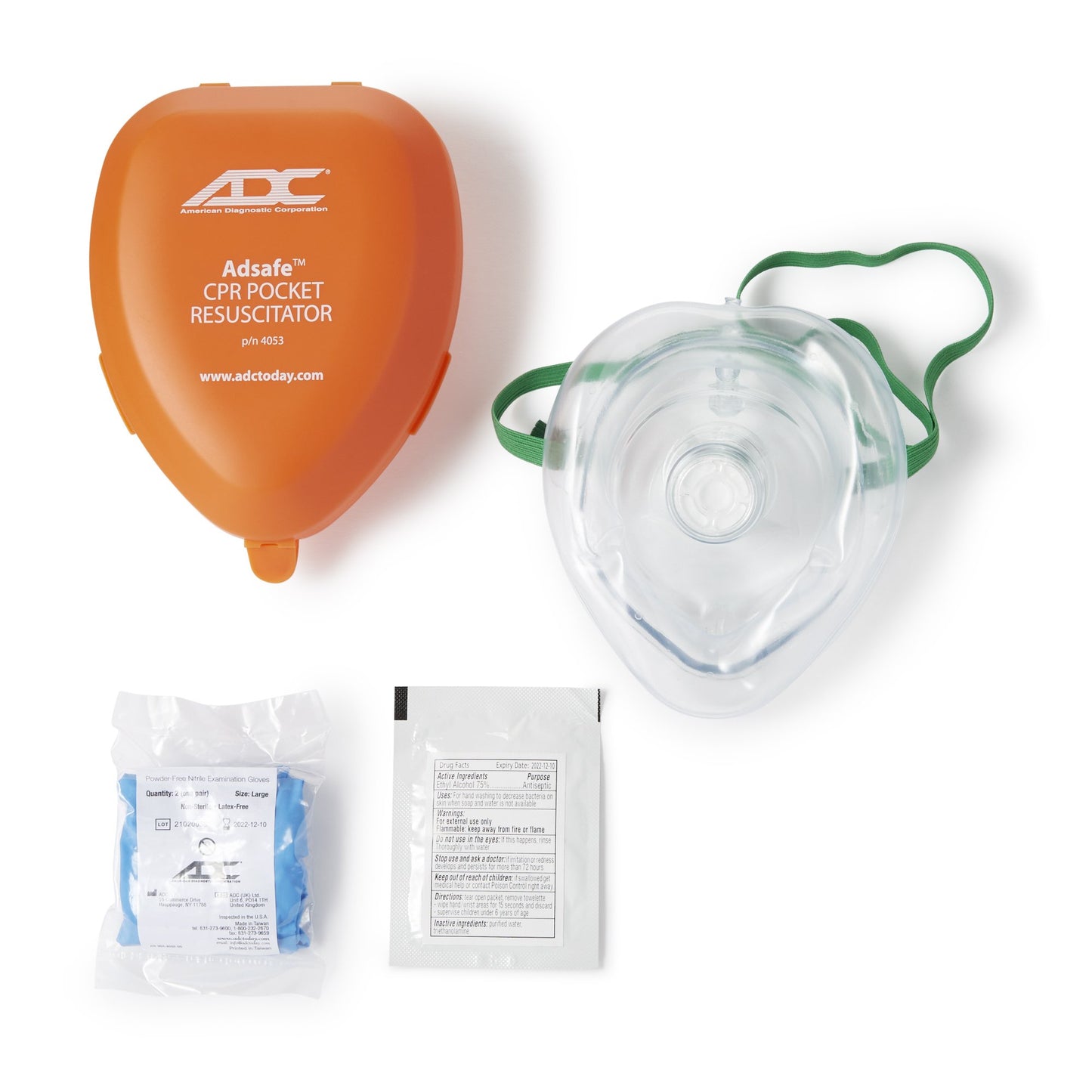 MASK, CPR RESUSCITATOR POCKET W/CASE