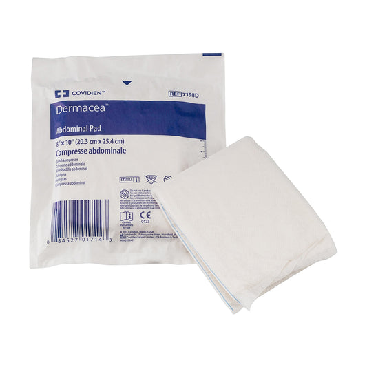 Abdominal Pad Dermacea™ 8 X 10 Inch Sterile 1 Pack Each