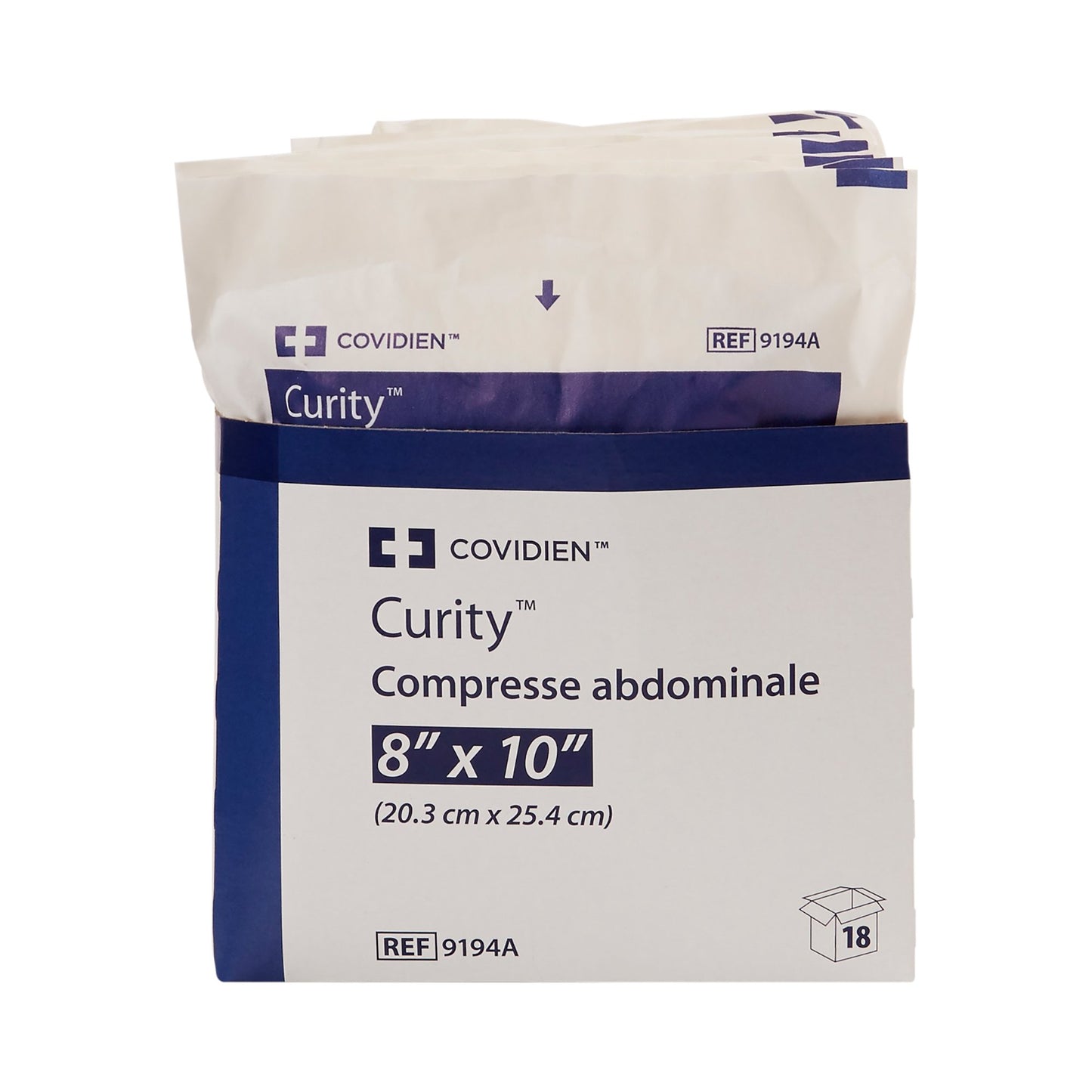 Abdominal Pad Curity™ 8 X 10 Inch Sterile (Each)