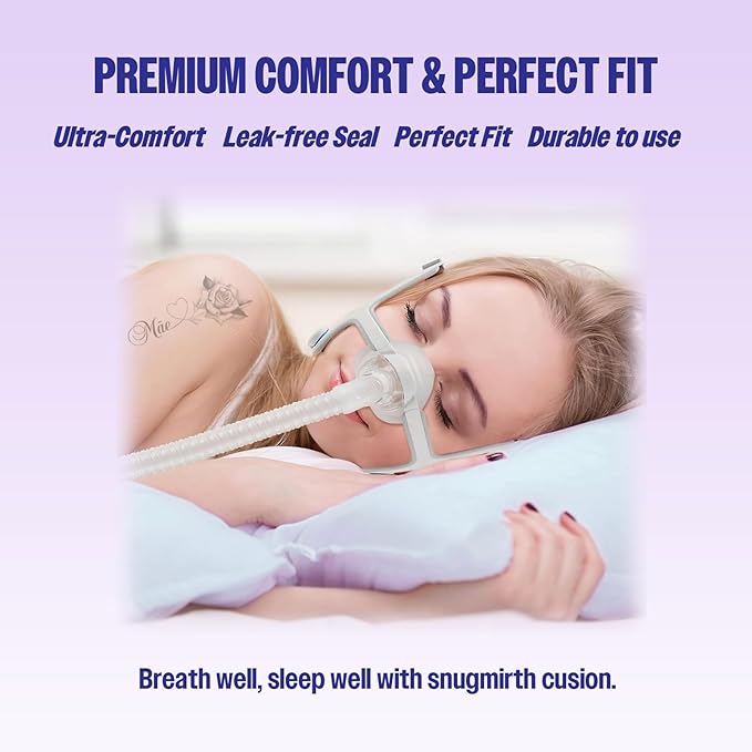 2 Packs Replacement Nasal Cushion for AirFit N20 Mask,Reliable Seal & Perfect Fit for Nasal Mask Cushion-Accessories Replacement Supplies (Large)